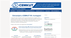 Desktop Screenshot of cemkut.hu