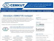 Tablet Screenshot of cemkut.hu